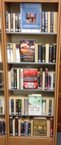 Crime fiction display at Notting Hill Gate Library